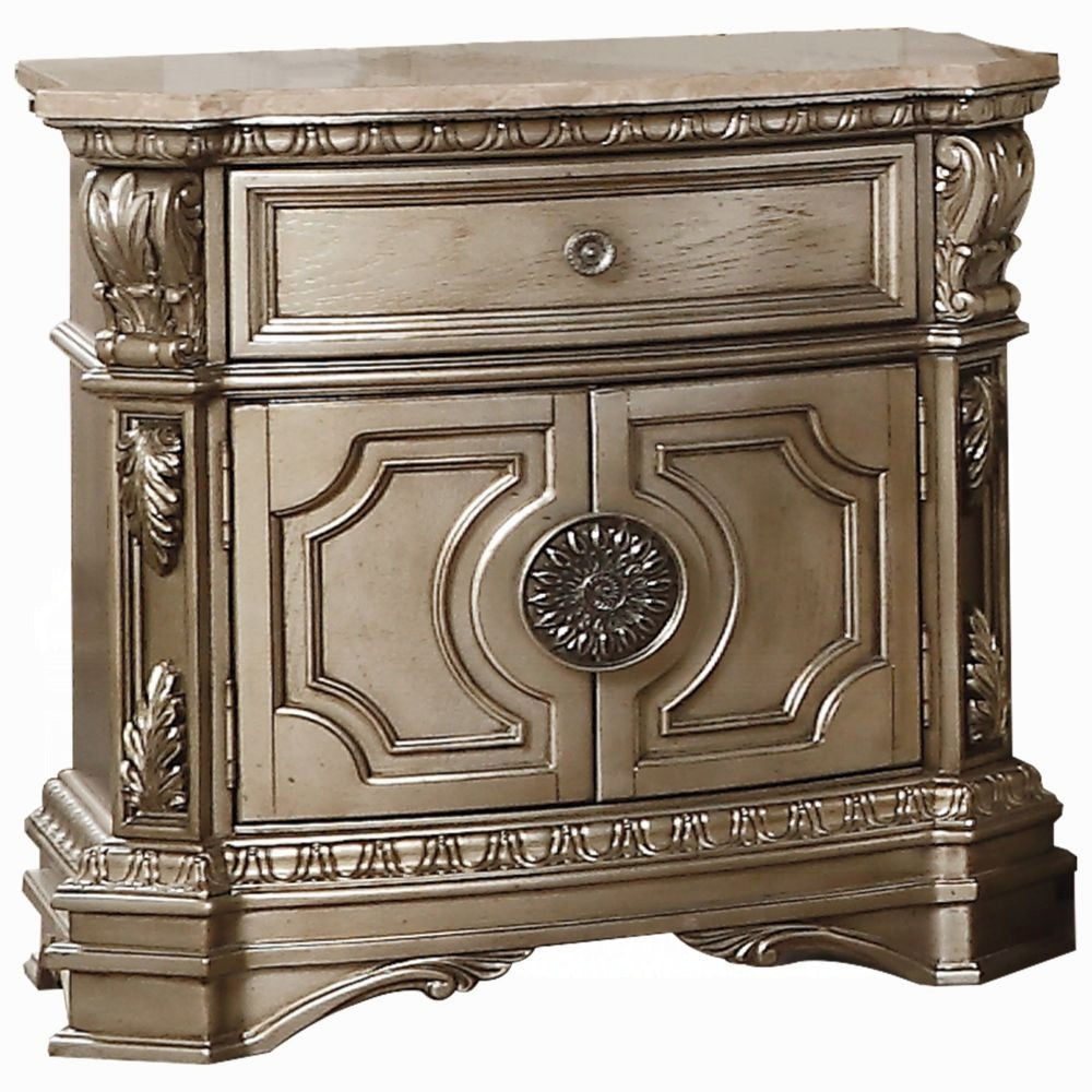 Northville Nightstand W/Marble Top