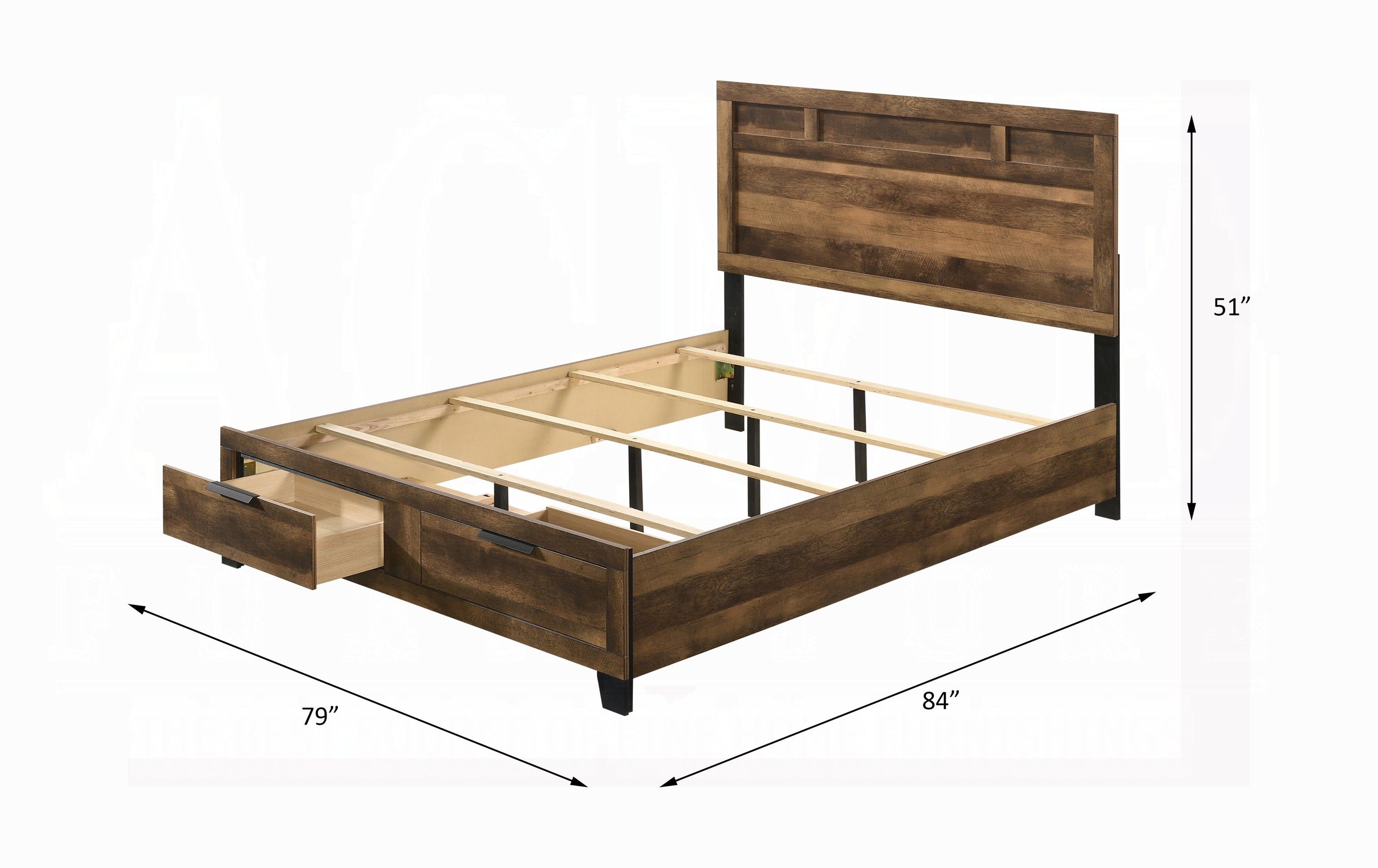 Morales EK Bed W/Storage