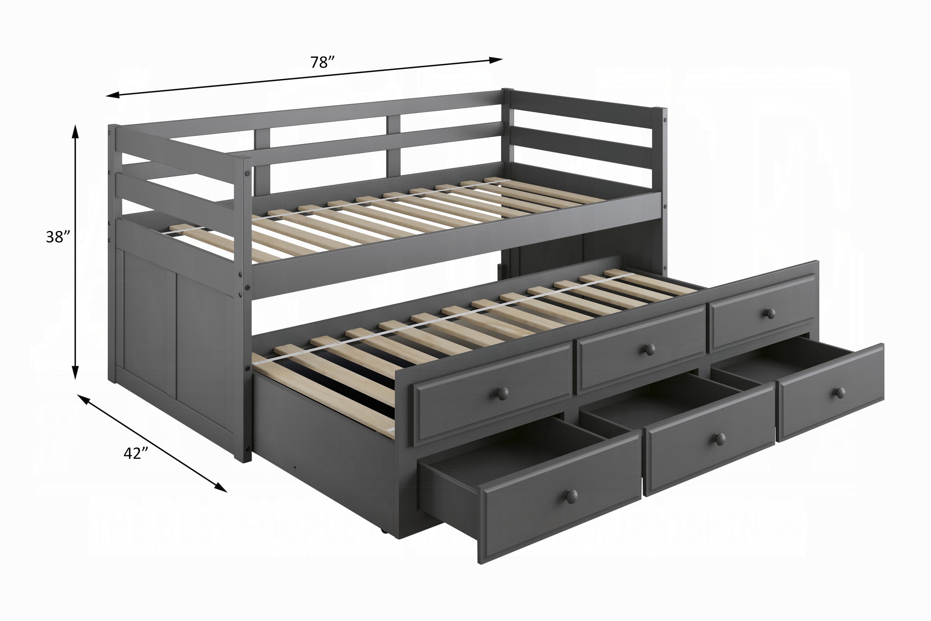 Darcie Daybed W/Trundle & Storage