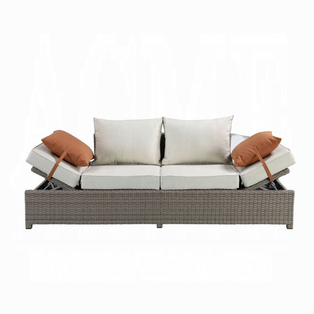 Salena Patio Sofa W/2 Pillows & Ottoman