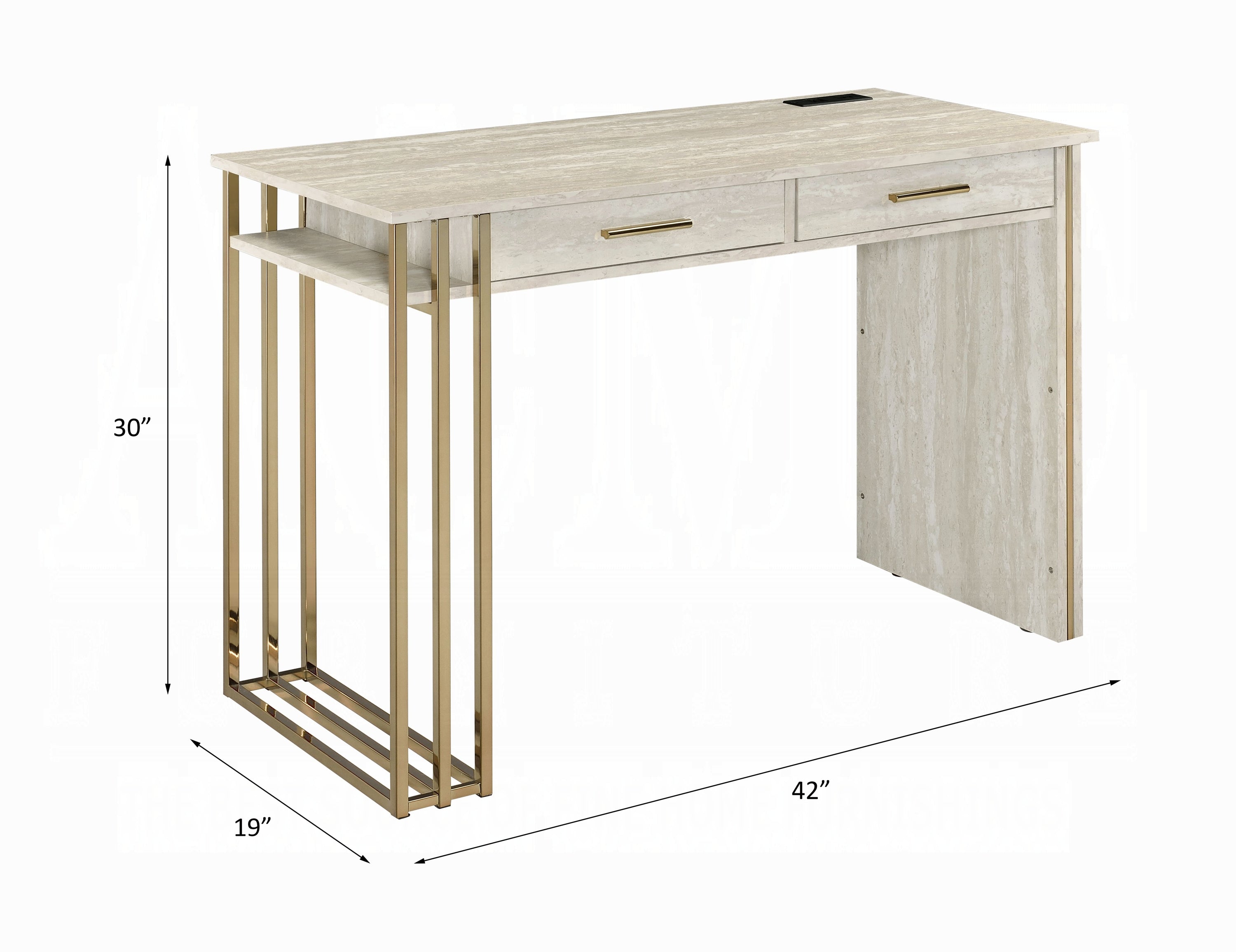 Tyeid Writing Desk W/USB(Same Ac00898)