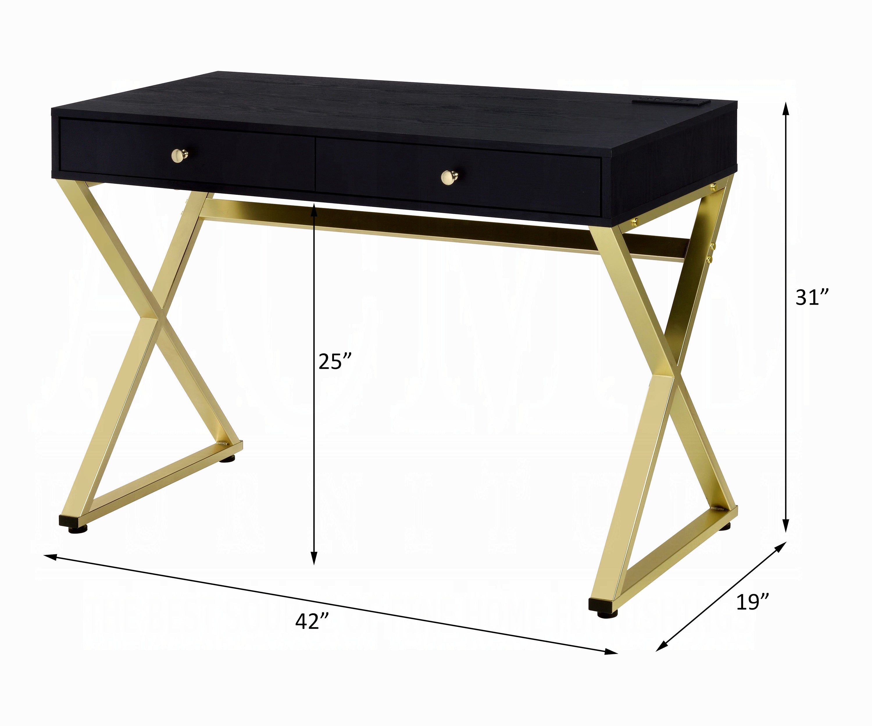 Coleen Writing Desk W/USB(Same Ac00894)