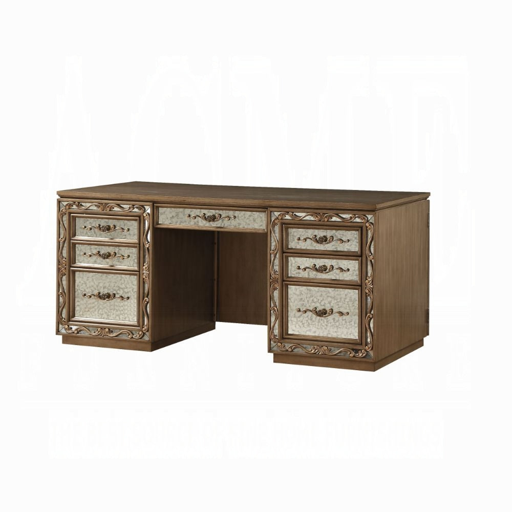 Orianne Executive Computer Desk W/Hutch