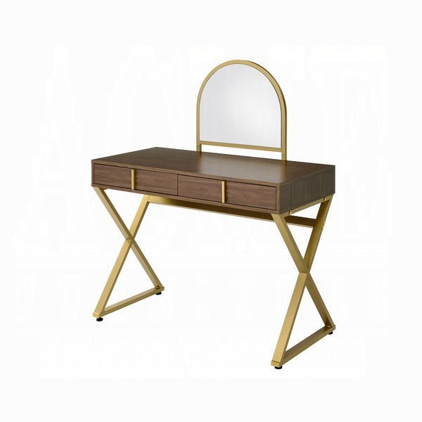 Coleen Vanity Desk W/Mirror & Jewelry Tray