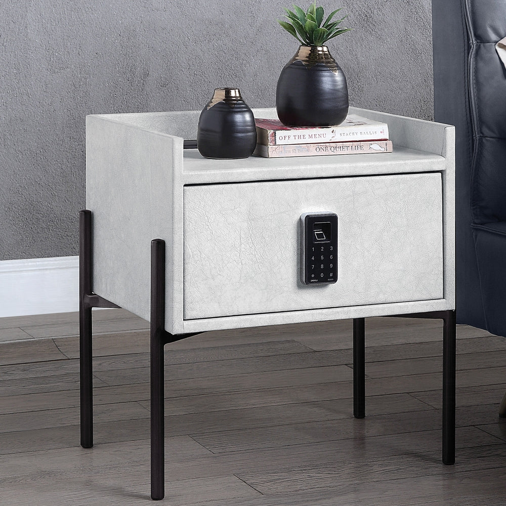 Metis Nightstand W/USB & Electric Lock