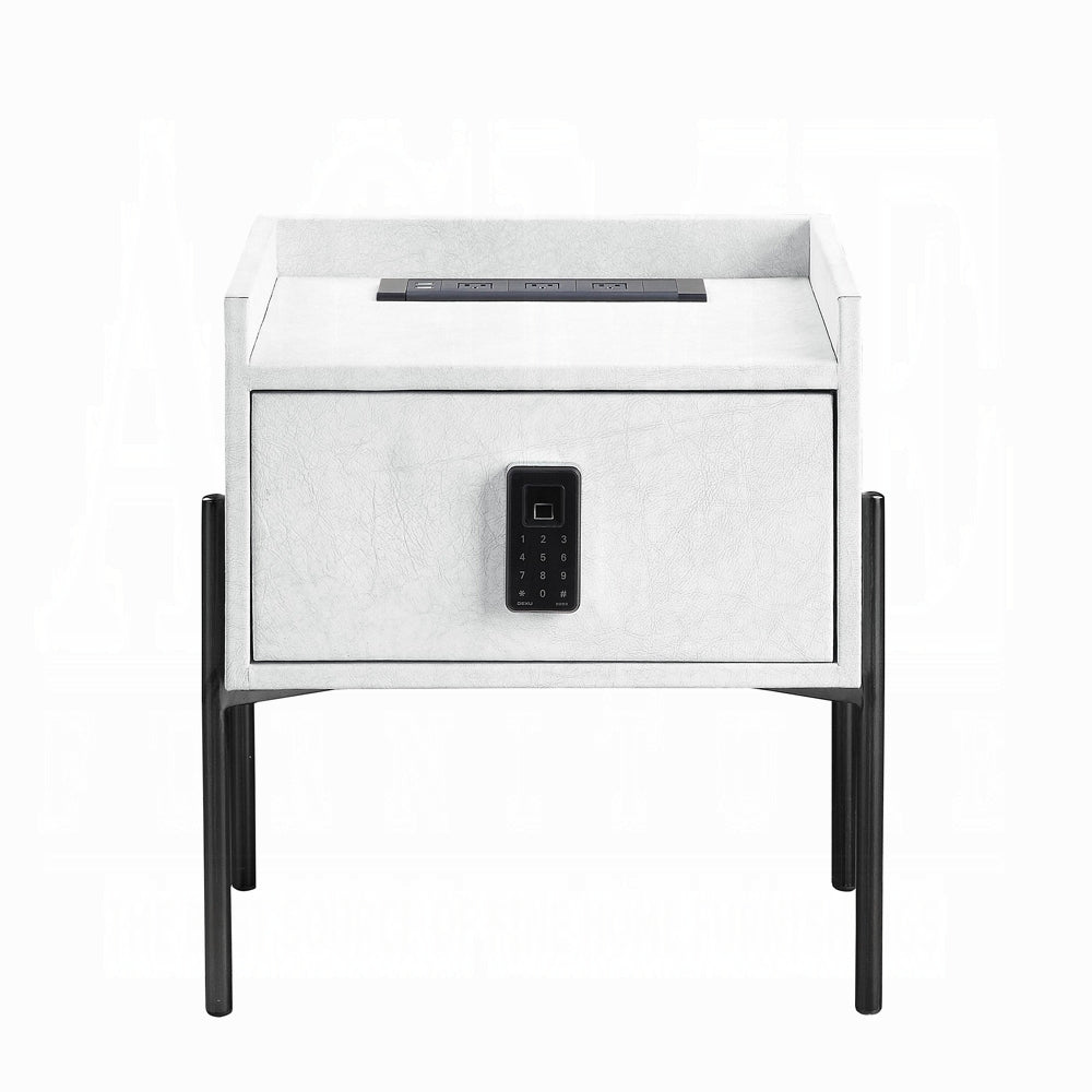 Metis Nightstand W/USB & Electric Lock