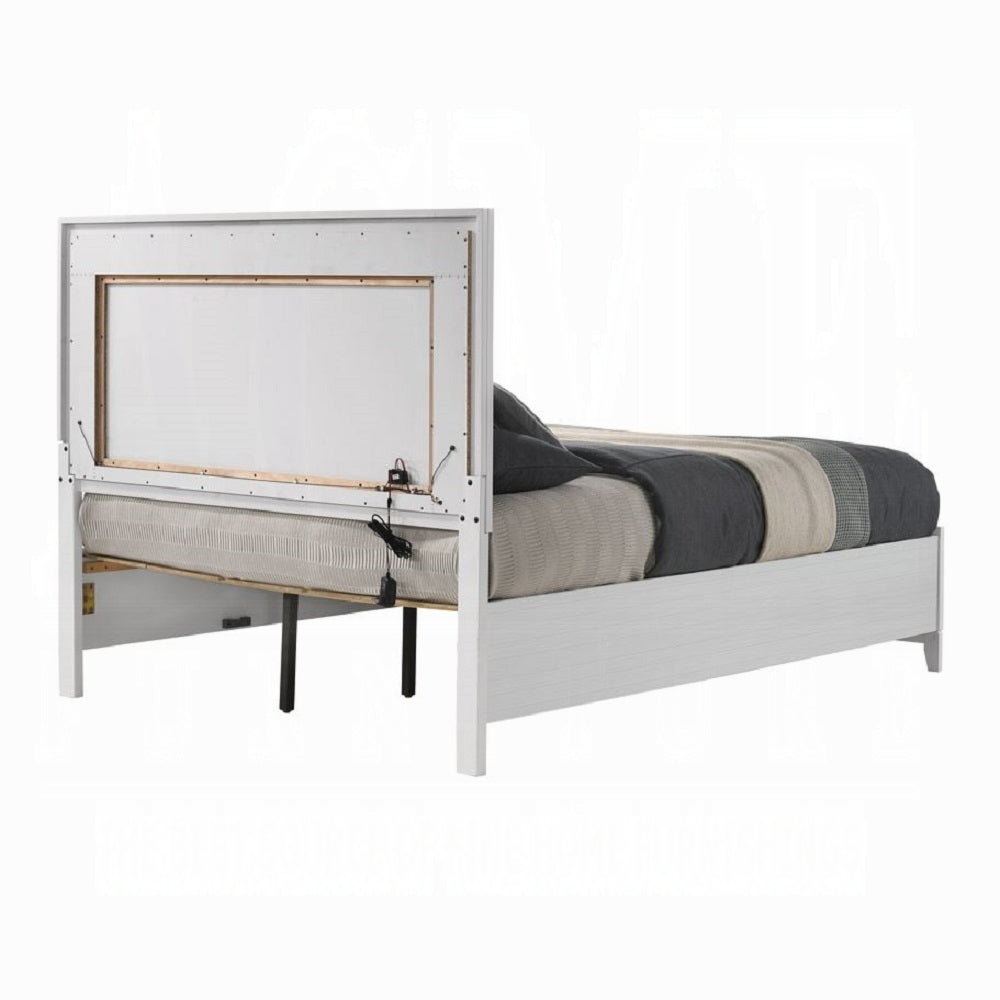 Haiden Queen Bed W/Led & Storage