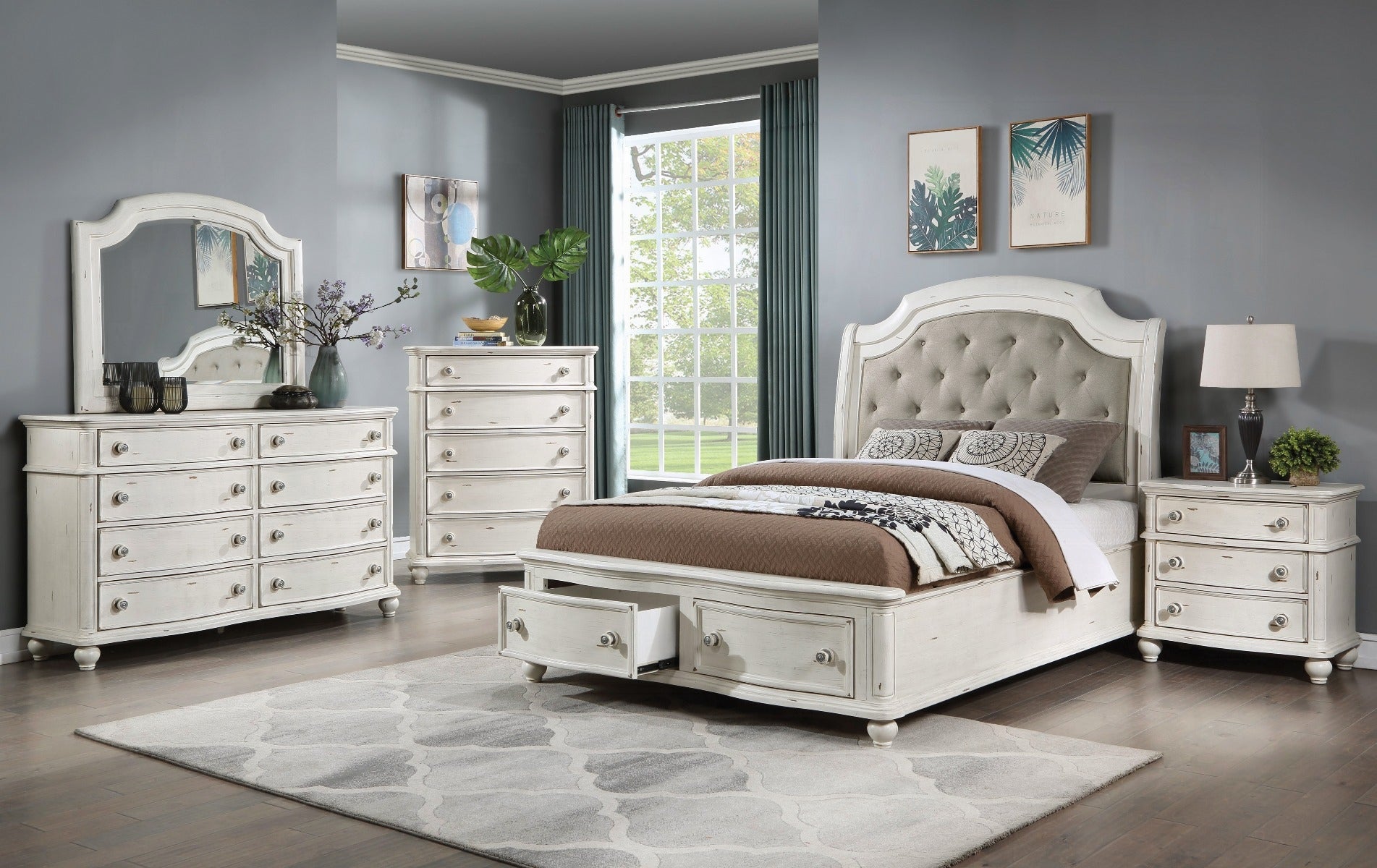 Jaqueline Queen Bed W/Storage