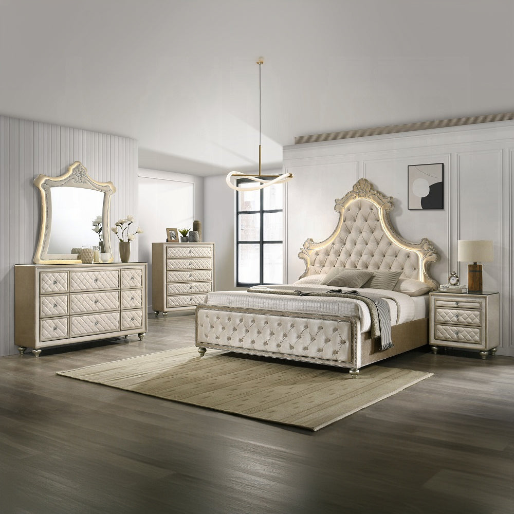 Lucienne Queen Bed W/LED