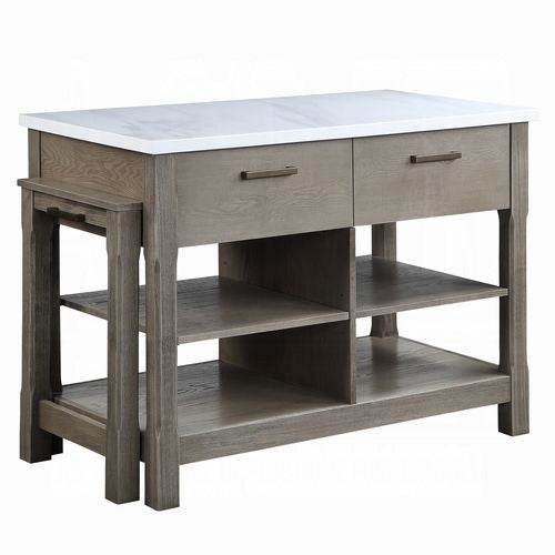 Feivel Kitchen Island W/Pull Out Table