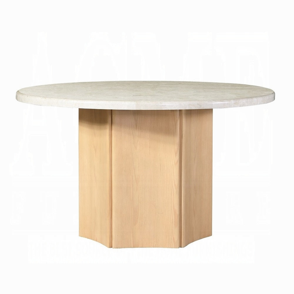 Adalynn Round Dining Table W/Marble Top