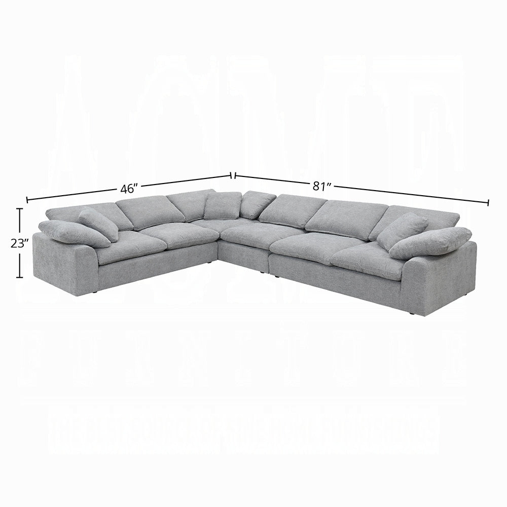 Naveen Sectional Sofa W/6 Pillows