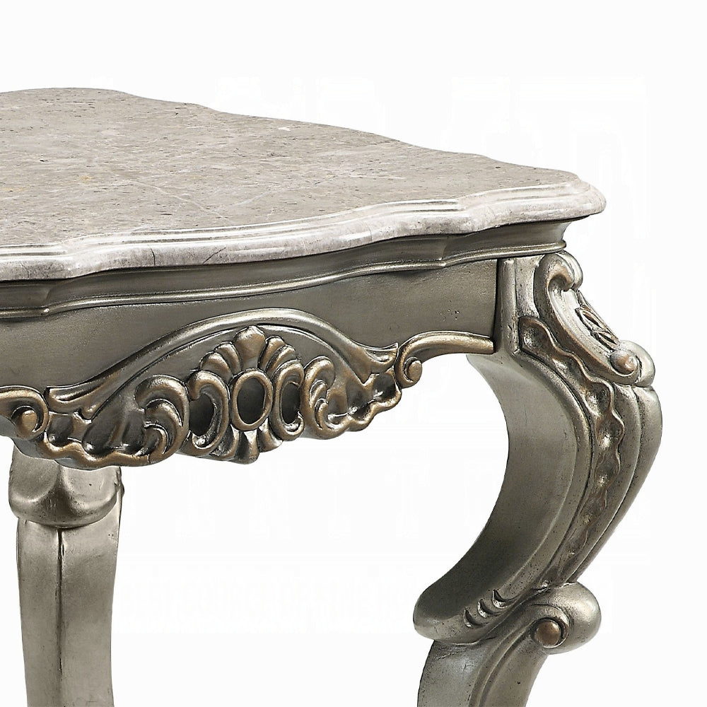 Miliani End Table W/Marble Top