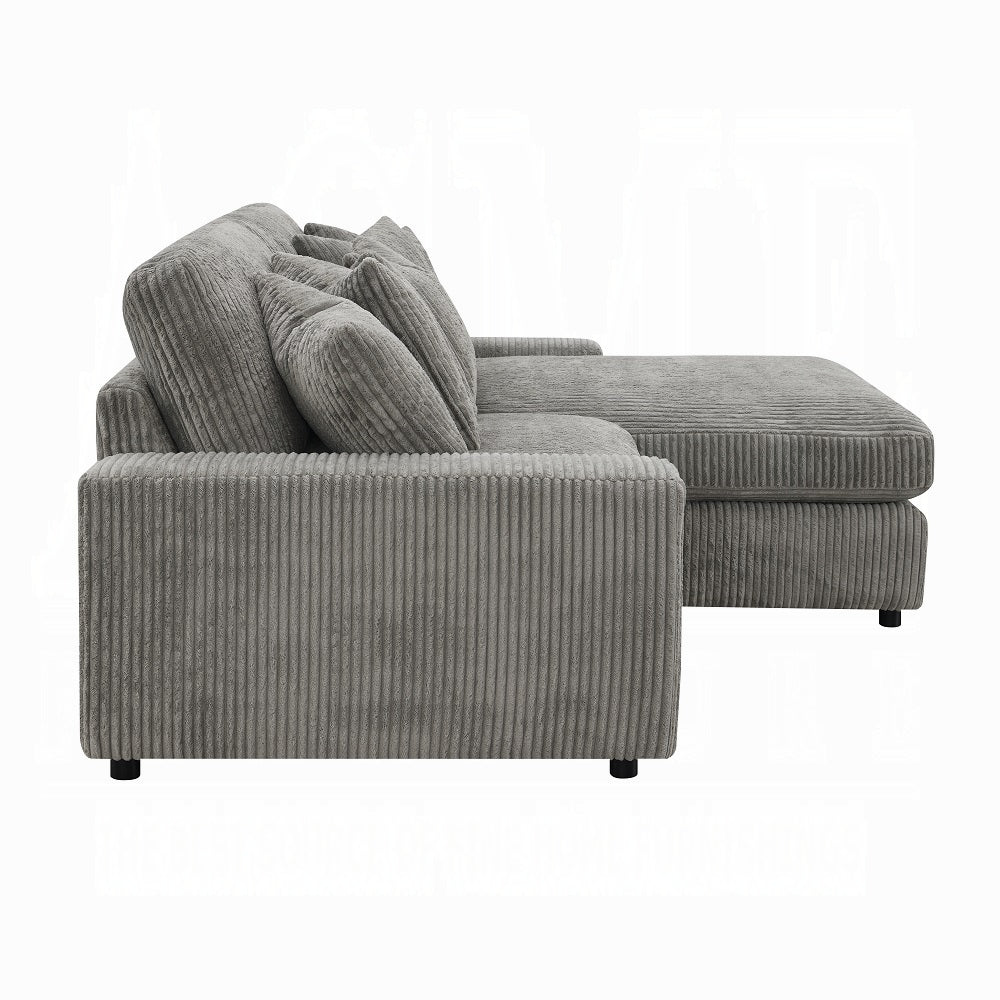 Tavia Reversible Sectional Sofa W/6 Pillows