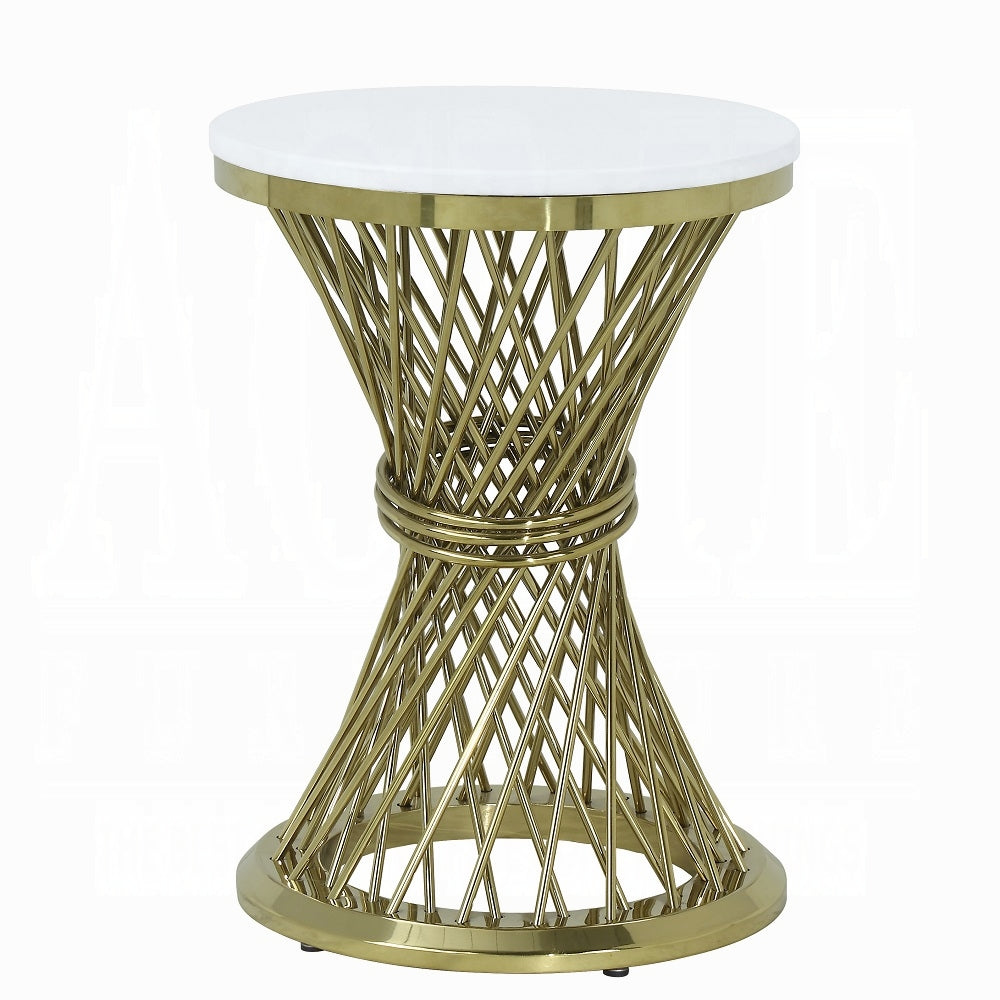 Fallon End Table W/Engineered Stone Top