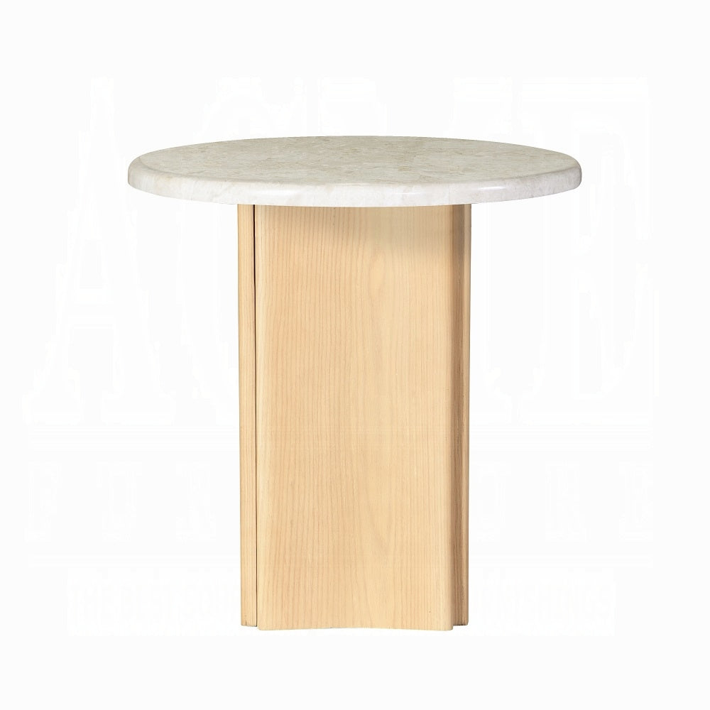 Qwin End Table W/Marble Top