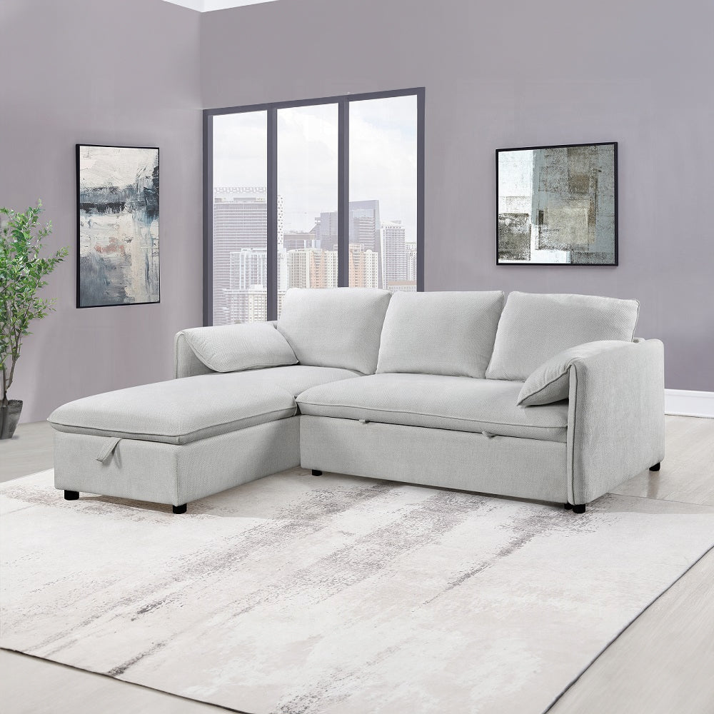 Yaroslav Sectional Sofa W/Sleeper & Storage