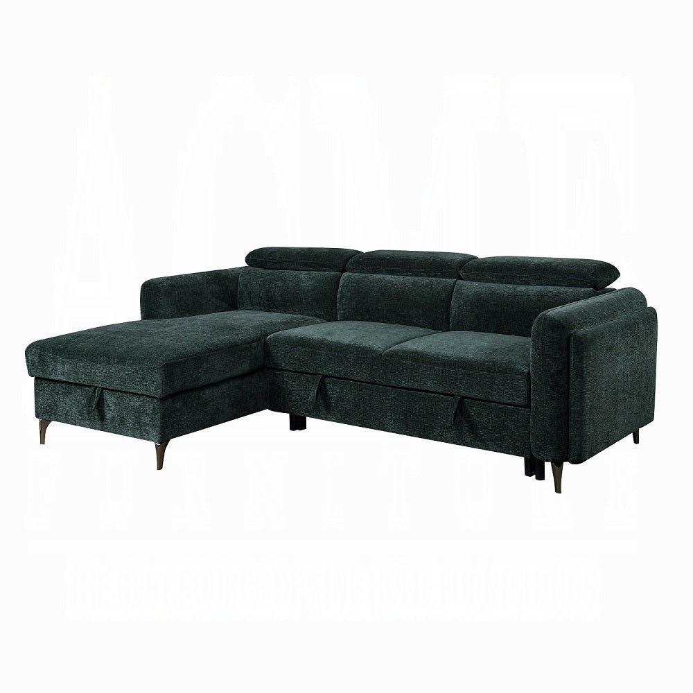 Zadok Sectional Sofa W/Sleeper & Storage