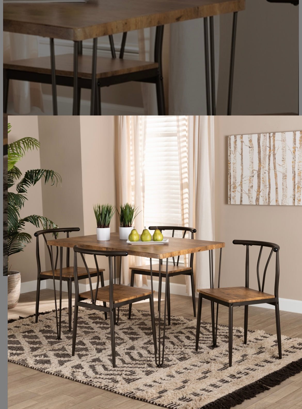 5-PIECE DINING SET